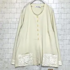 シャツ 長袖花柄