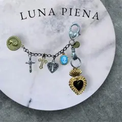 ハンドメイド チャーム キーリング シルバーゴールド