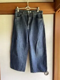 ユニクロ　 ワイドレッグデニム レディース　29