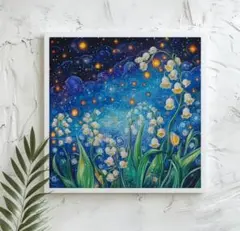 絵画　アクリル絵　アクリル絵の具　画材 キャンバス　白鳥　原画 No.548 F3キャンバス アクリル画 原画 白鳥 白鳥の湖 開運絵画 - メルカリ