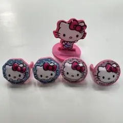 ハローキティ アクセサリーパーツ 指輪 5点セット