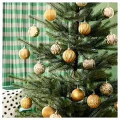 IKEAクリスマス ツリーオーナメント　ゴールドのサムネイル