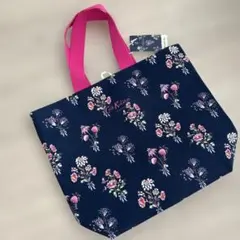 Cath Kidston エコバッグ 花柄 ネイビー 大のサムネイル