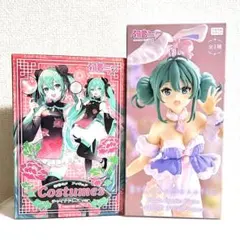 初音ミク フィギュア チャイナドレス ver. & 白うさぎ ラベンダver.