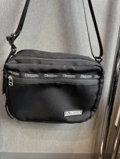 Kappa ブラック ショルダーバッグ