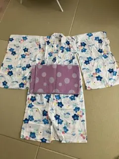 浴衣　女の子、子供用　2点、髪飾りセット