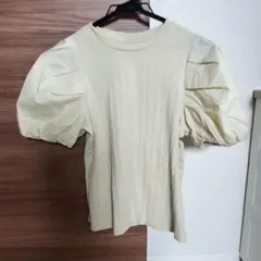 黄色　パフスリーブTシャツ 150