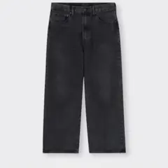 ブラックデニムパンツ 31インチ　バギージーンズ