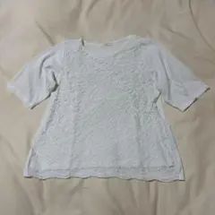 chocol raffine robe レースカットソー ホワイト サイズF