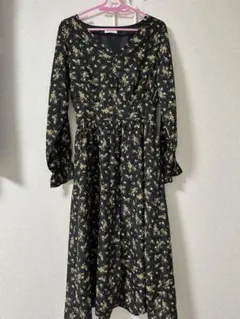 earth music&ecology 花柄ロングワンピース