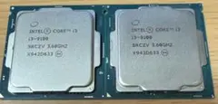 Intel Core i3-9100 CPU 2個セット