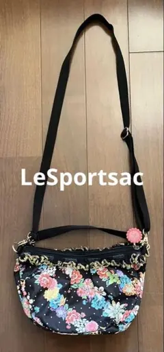 【希少・コラボ】レスポートサック × ベネフィット ショルダーバッグ 花柄コラボ