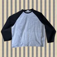 【美品】グレーと黒の長袖Tシャツ フリーサイズ　大きめ
