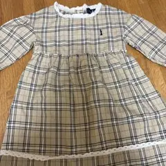 EAST BOYチェック柄長袖ワンピース