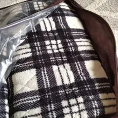 未使用 暖か敷きパット 冬 シングル モノトーン チェック