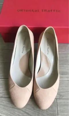 ORiental TRaffic オリエンタル ピンク ベージュ パンプス 38