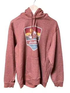 Eddie Bauer パーカーM 茶杢 マウンテンプリント