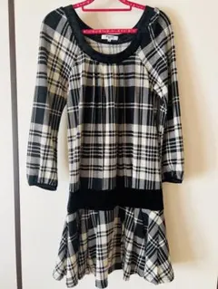 NATURAL BEAUTY BASIC Mサイズ チェック柄ワンピース