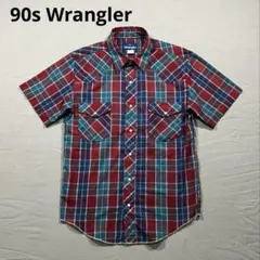 90s Wrangler ラングラー ウエスタンチェックシャツ