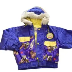 ヴィンテージ　カラフルくまちゃんジャンバー　120