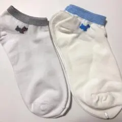 犬柄　レディース ソックス 2足セット