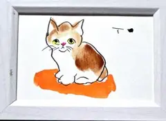 No2757ドローイング水彩画仔猫