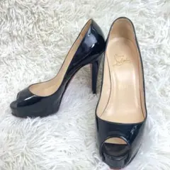 美品✨️クリスチャンルブタン ハイヒール パンプス サンダル 36 23cm 黒