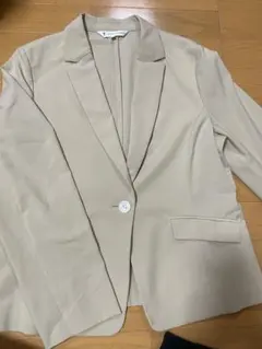 美品 KUMIKYOKU ベージュ テーラードジャケット サイズ5 XXL