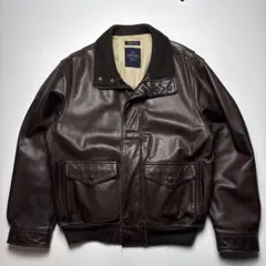 nautica real leather Harrington jacketのサムネイル