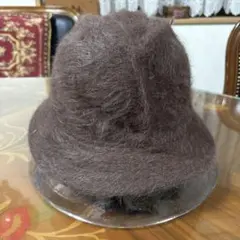 [新品未使用]ブラウンウール混バケットハット