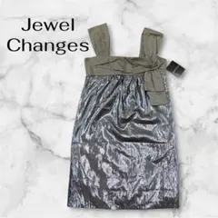 【新品タグ付】Jewel Changes メタリックドレス ワンピース結婚式36