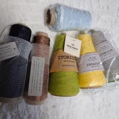 Knittingbird 一期一会糸 ITORICOT ｈus 毛糸セット