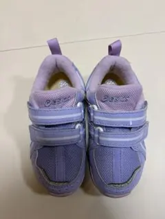 ASICS キッズシューズ 紫 ベルクロ【16.0cm】
