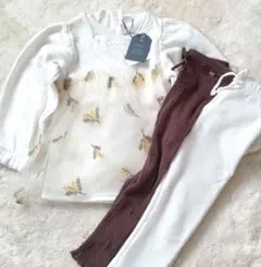 新品コトリCottoliトレーナー中古プティマインBeBeレギンスパンツセット