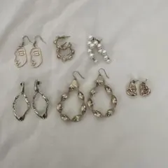 ユニークデザインピアス 6点セット