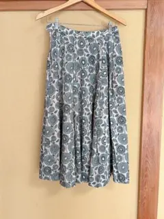 marble sud 】マーブルシュッド フラワー刺繍 フレアスカート 花柄