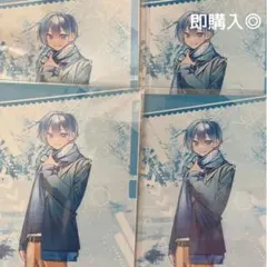 めろんぱーかー サムライ翔 ファミマブロマイドくじ 4点セット