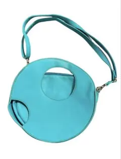 【即日発送】ターコイズ 円形 ショルダーバッグ