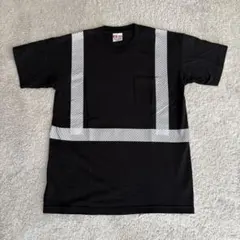 美品 USA製 BAYSIDE リフレクター ポケット Tシャツ 黒 Y2Kのサムネイル