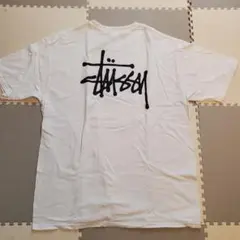 Stussy ホワイト ロゴTシャツ