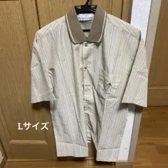 メンズシャツ Lサイズ St. Andrews Links ストライプシャツ