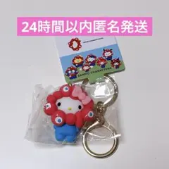 ハローキティ　サンリオ　ミャクミャク　立体マスコットパステルカラーキーホルダー