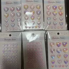 透明（ピンク）デコレーションシール　最終値下げ