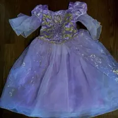ディズニーストア公式 プリンセスドレス 120センチ ラプンツェル コスプレ