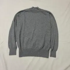 90s カシミヤ100% モックネックニット 日本製 メンズL シンプルのサムネイル