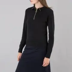 [agnes b.] J155 SWEAT コットンニットジップスウェット