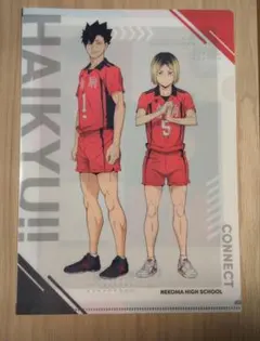 ハイキュー!! くら寿司コラボ音駒高校 　黒尾鉄朗　孤爪研磨クリアファイル