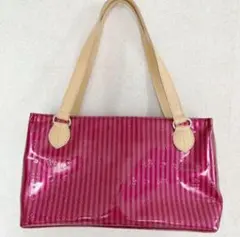 美品 CLATHAS ハンドバッグ トートバッグ エナメル ピンク