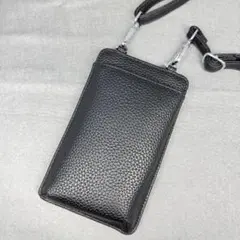スマホ ショルダーバッグ ブラック　スマホポーチ