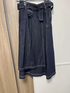デニムスカート　ベルト付き